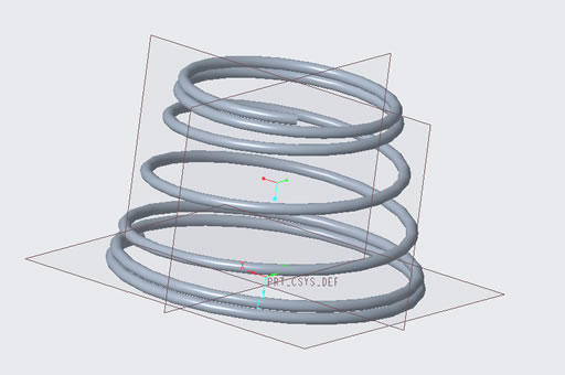 在SolidWorks中，如何在扫描后调整锥形弹簧的形状
